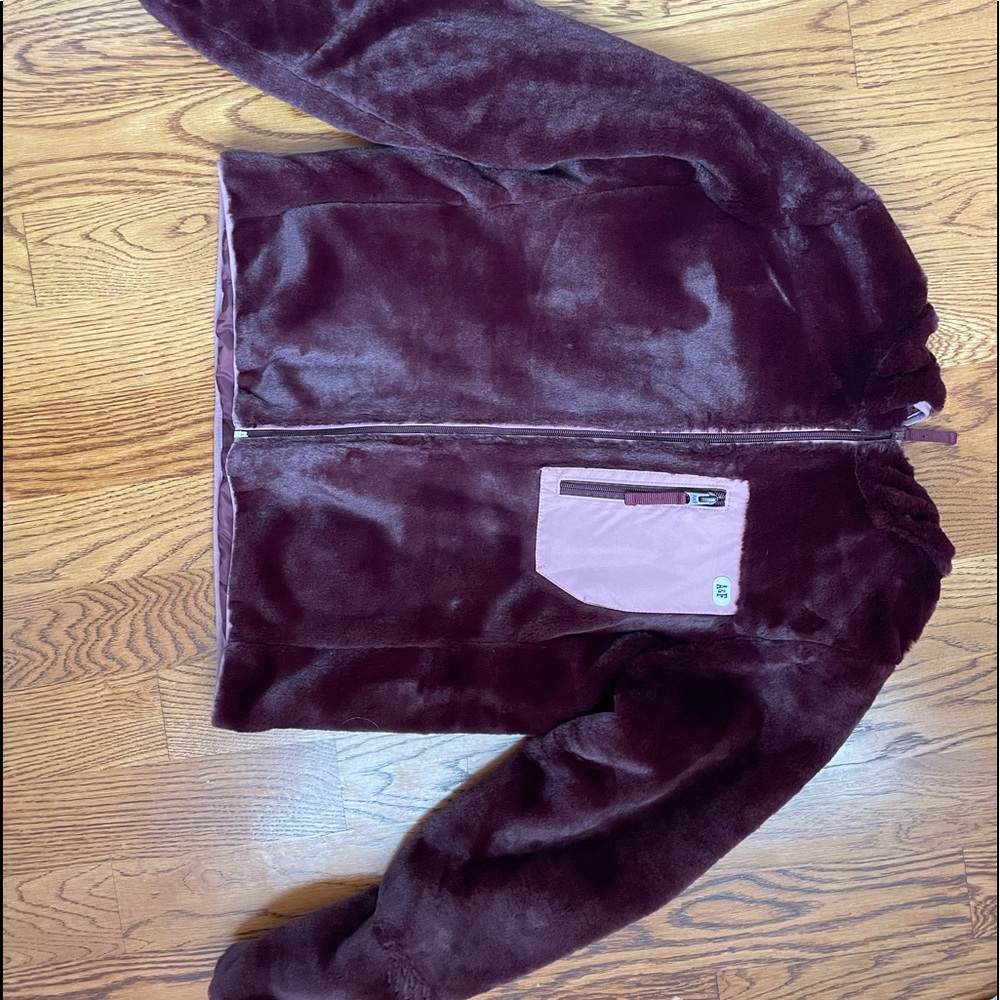 Abercrombie and Fitch Fuzzy Zip Up Jacket